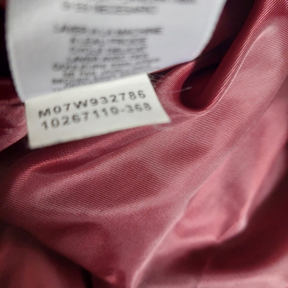 New York Signature Dark Red Jacket Size 2X Metallic Quilted Chunky Puffer Light - Picture 7 of 10